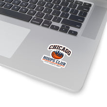 Load image into Gallery viewer, Chicago Hoops Club Kiss-Cut Sticker | city basketball, varsity streetwear