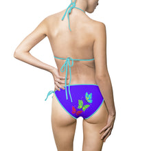 Load image into Gallery viewer, Swimwear | Purple Butterfly Tie-Side Bikini