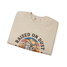 Load image into Gallery viewer, Raised on Dust &amp; Daydreams Sweatshirt | Western Cowgirl Ranch Vintage Prairie