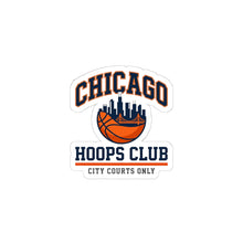 Load image into Gallery viewer, Chicago Hoops Club Kiss-Cut Sticker | city basketball, varsity streetwear