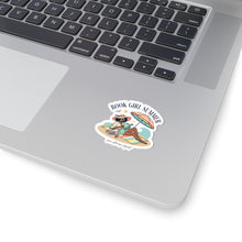 Load image into Gallery viewer, Book Girl Summer Kiss-Cut Stickers | BookTok, bookish summer aesthetic