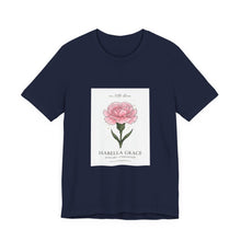Load image into Gallery viewer, Peony Birth Flower Tee | Birth Month Flower, Personalized Name