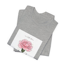 Load image into Gallery viewer, Peony Birth Flower Tee | Birth Month Flower, Personalized Name