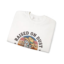 Load image into Gallery viewer, Raised on Dust &amp; Daydreams Sweatshirt | Western Cowgirl Ranch Vintage Prairie
