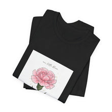 Load image into Gallery viewer, Peony Birth Flower Tee | Birth Month Flower, Personalized Name