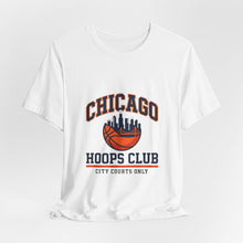 Load image into Gallery viewer, Chicago Hoops Club T-Shirt | city basketball varsity, collegiate streetwear