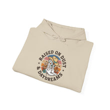 Load image into Gallery viewer, Raised on Dust &amp; Daydreams Hoodie | Western Cowgirl Rustic Ranch Prairie