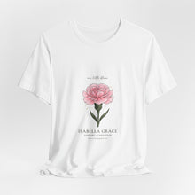 Load image into Gallery viewer, Peony Birth Flower Tee | Birth Month Flower, Personalized Name