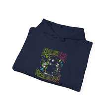 Load image into Gallery viewer, Feral But Free hoodie | feral, chaotic, quirky humor, millennial burnout