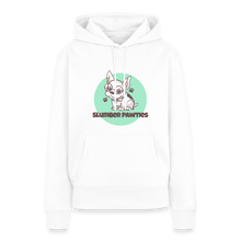 Load image into Gallery viewer, Slumber Pawties | Feminine Cut Premium Hoodie - white