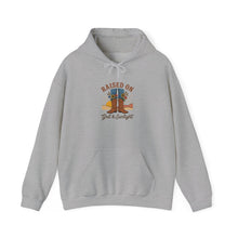 Load image into Gallery viewer, Raised on Dirt &amp; Sunlight Hoodie | Western cowgirl ranch rustic prairie
