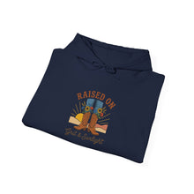 Load image into Gallery viewer, Raised on Dirt &amp; Sunlight Hoodie | Western cowgirl ranch rustic prairie