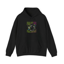 Load image into Gallery viewer, Feral But Free hoodie | feral, chaotic, quirky humor, millennial burnout