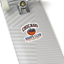 Load image into Gallery viewer, Chicago Hoops Club Kiss-Cut Sticker | city basketball, varsity streetwear