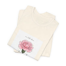 Load image into Gallery viewer, Peony Birth Flower Tee | Birth Month Flower, Personalized Name