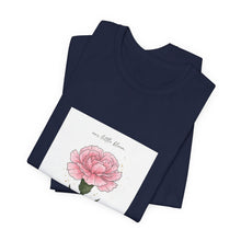 Load image into Gallery viewer, Peony Birth Flower Tee | Birth Month Flower, Personalized Name