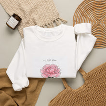 Load image into Gallery viewer, Pink Carnation Birth Flower Sweatshirt | Personalized Botanical Watercolor