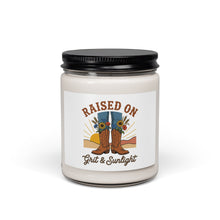 Load image into Gallery viewer, Raised On Grit &amp; Sunlight Candle | Rustic Western Cowgirl Soy Candle