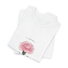 Load image into Gallery viewer, Peony Birth Flower Tee | Birth Month Flower, Personalized Name