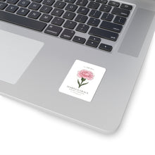 Load image into Gallery viewer, Carnation Birth Flower Sticker | Personalized Name, Botanical Watercolor