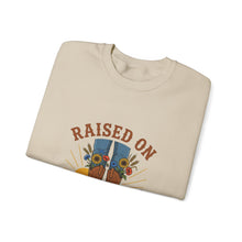 Load image into Gallery viewer, Raised on Grit &amp; Sunlight Sweatshirt | Western Cowgirl Ranch Rustic Prairie