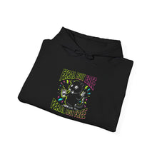Load image into Gallery viewer, Feral But Free hoodie | feral, chaotic, quirky humor, millennial burnout