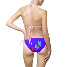 Load image into Gallery viewer, Swimwear | Purple Butterfly Tie-Side Bikini