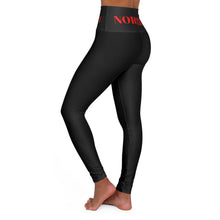 Load image into Gallery viewer, Yoga Leggings | Northern | High Waisted | Black with Red
