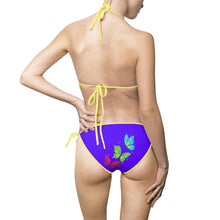 Load image into Gallery viewer, Swimwear | Purple Butterfly Tie-Side Bikini