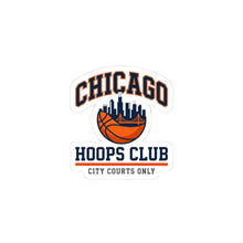 Load image into Gallery viewer, Chicago Hoops Club Kiss-Cut Sticker | city basketball, varsity streetwear