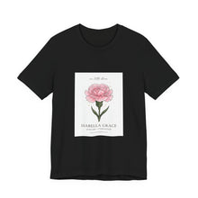 Load image into Gallery viewer, Peony Birth Flower Tee | Birth Month Flower, Personalized Name