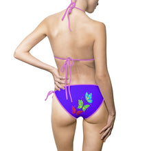 Load image into Gallery viewer, Swimwear | Purple Butterfly Tie-Side Bikini