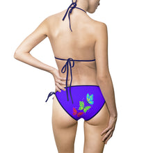 Load image into Gallery viewer, Swimwear | Purple Butterfly Tie-Side Bikini