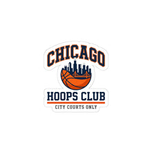 Load image into Gallery viewer, Chicago Hoops Club Kiss-Cut Sticker | city basketball, varsity streetwear