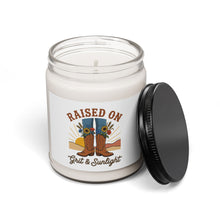 Load image into Gallery viewer, Raised On Grit &amp; Sunlight Candle | Rustic Western Cowgirl Soy Candle