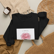 Load image into Gallery viewer, Pink Carnation Birth Flower Sweatshirt | Personalized Botanical Watercolor