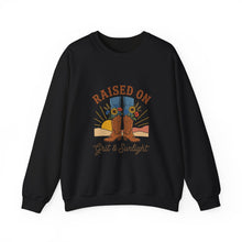 Load image into Gallery viewer, Raised on Grit &amp; Sunlight Sweatshirt | Western Cowgirl Ranch Rustic Prairie