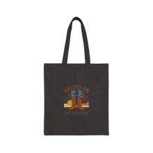 Load image into Gallery viewer, Raised On Grit &amp; Sunlight Tote | western cowgirl rustic prairie