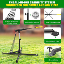 Load image into Gallery viewer, Baseball Swing Trainer Hooks, Bearing, Ground Nails