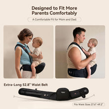 Load image into Gallery viewer, BeBeBus Hip Seat Baby Carrier | Newborn to 44 lbs
