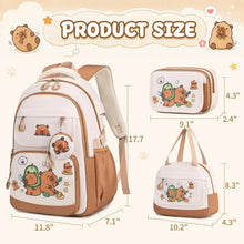 Load image into Gallery viewer, Kawaii Collection | Capybara Back Pack, Lunch Pail, Pencil Case, Coin Pouch