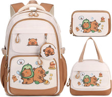 Load image into Gallery viewer, Kawaii Collection | Capybara Back Pack, Lunch Pail, Pencil Case, Coin Pouch