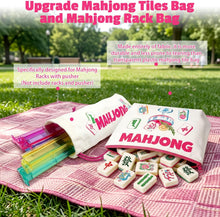 Load image into Gallery viewer, New! Mahjong Bag Set | 4 pc Tiles, Mat, Accessories, &amp; Travel Bags