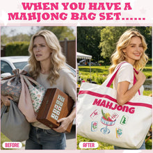 Load image into Gallery viewer, New! Mahjong Bag Set | 4 pc Tiles, Mat, Accessories, &amp; Travel Bags