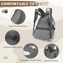Load image into Gallery viewer, Cammo Back Pack | Lunch Bag, Pencil Case, 2 American Flag Patches