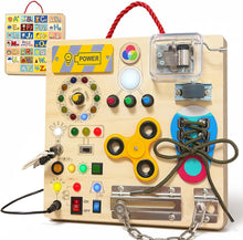 Load image into Gallery viewer, Montessori Sensory Activity Board | Toddlers 1-3