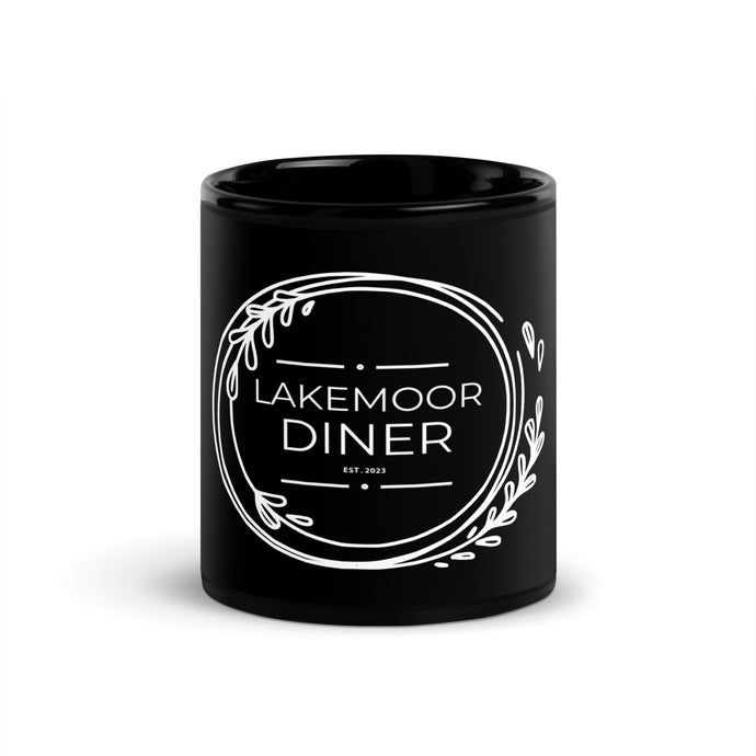Lakemoor Diner Black Glossy Mug