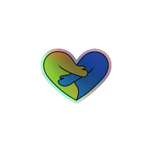 Load image into Gallery viewer, Heart Hug Holographic Sticker
