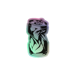 Crushed Can Holographic Sticker