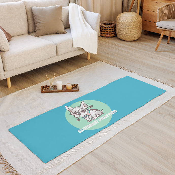 Slumber Pawties Teal Yoga Mat